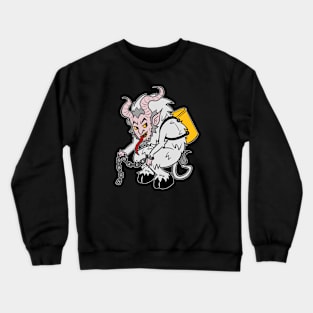 Krampus in Light Grey Crewneck Sweatshirt